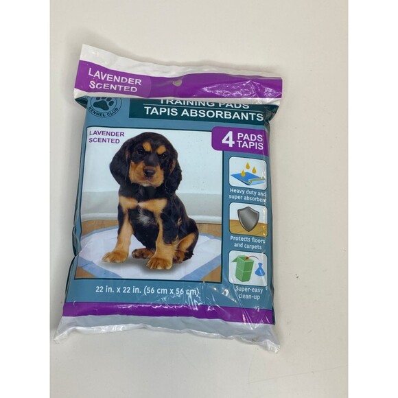 Lot of Dog Training Pads - 50 count 23 x 24 inch & 4 count 22 x 22 inch Lavender - Picture 3 of 11